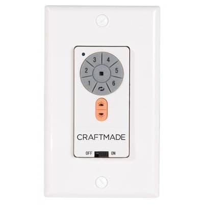Craftmade IDC2 6-Speed Wall Control, Up-light, Down-light and Reverse Functions - Flat Black
