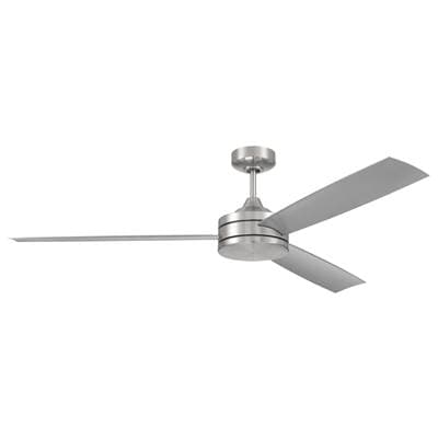 Craftmade Inspo 62'' 3-Blade Indoor Ceiling Fan in Brushed Polished Nickel W/ Brushed Nickel...