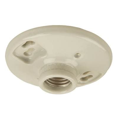 Craftmade Keyless 1 Light Socket Lamp Holder in Porcelain