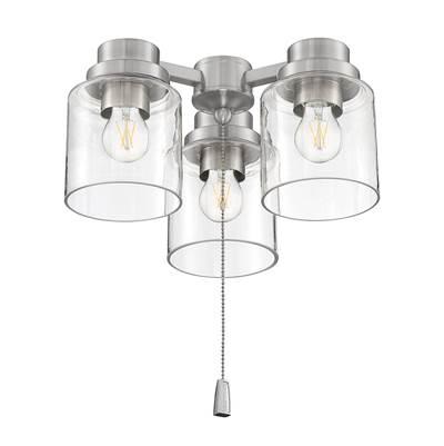 3 Light Universal Light Kit in Brushed Polished Nickel