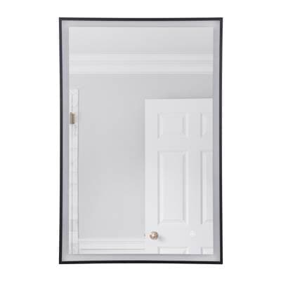 Craftmade 24'' X 36'' Black Frame Front Lit LED Mirror, Defogger and Dimmer, 3000K/4000K/5000K -... by Craftmade