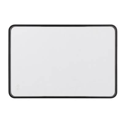 Craftmade Monica 24''x 36'' Framed Rounded Rectangular Edge Lit LED Mirror, Defogger and Dimmer,...