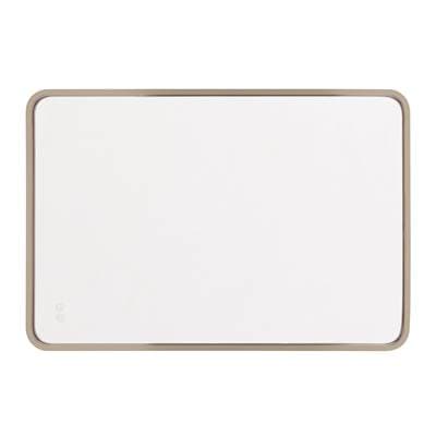 Craftmade Monica 24''x 36'' Framed Rounded Rectangular Edge Lit LED Mirror, Defogger and Dimmer,...