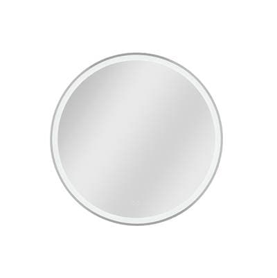 Craftmade Ross 32'' Framed Round Front Lit LED Mirror, Defogger and Dimmer, 3000-5000K, in -...