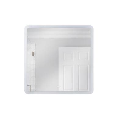 Craftmade 36'' X 36'' Square Back Lit LED Mirror (chassis), Defogger and Dimmer, 3000-5000K - White by Craftmade