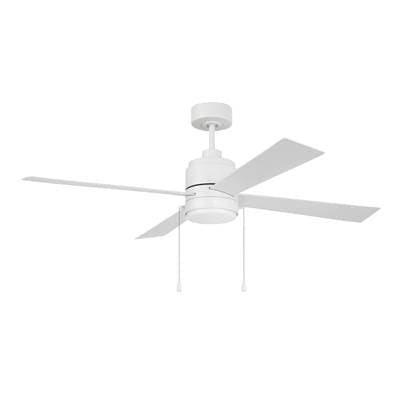 Craftmade Outdoor Mccoy 52'' 4-Blade Indoor/outdoor (wet) Ceiling Fan W/ Pull Chain in White W/...