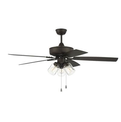 Craftmade Outdoor Pro Plus 104 52'' 5-Blade Indoor/outdoor (wet) Ceiling Fan in Espresso W/ Matte... by Craftmade