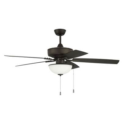 Craftmade Outdoor Pro Plus 211 52'' 5-Blade Indoor/outdoor (wet) Ceiling Fan in Espresso W/ Matte...