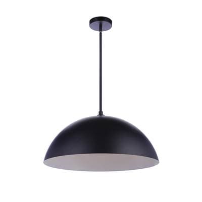 Craftmade 23.25'' Diameter Sculptural Statement Dome Pendant - Flat Black