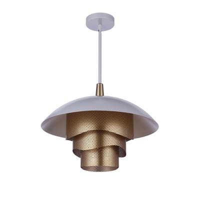 Craftmade 19'' Diameter Sculptural Statement Dome Pendant with Perforated Metal Shades in Matte...