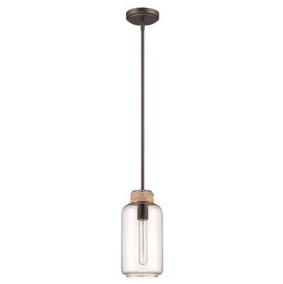 1 Light Mini Pendant in Espresso by Craftmade