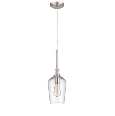 1 Light Mini Pendant in Brushed Polished Nickel by Craftmade