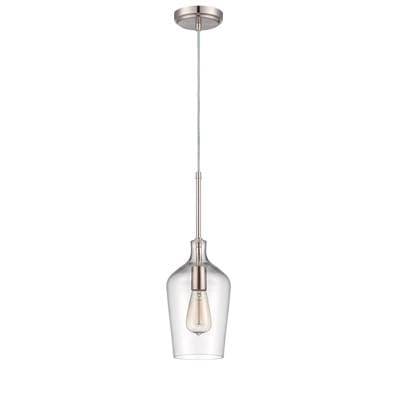 Craftmade 1 Light Mini Pendant - Brushed Polished Nickel by Craftmade