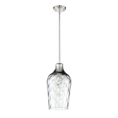 9'' 1 Light Mini Pendant in Brushed Polished Nickel by Craftmade