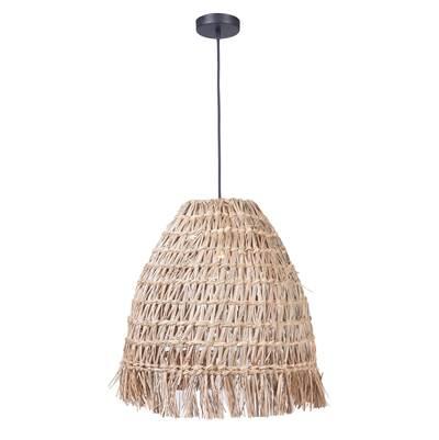 1 Light Woven Pendant in Espresso