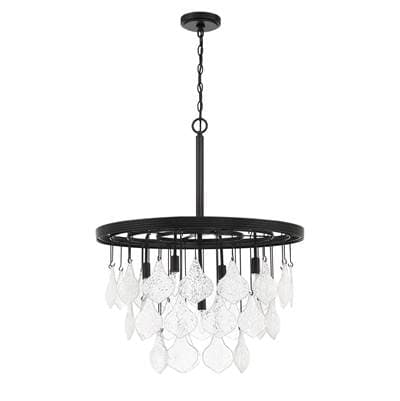 Craftmade Vesi 5 Light Pendant in - Flat Black by Craftmade