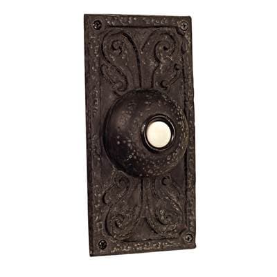 Craftmade Surface Mount Designer LED Lighted Push Button - Weathered Black