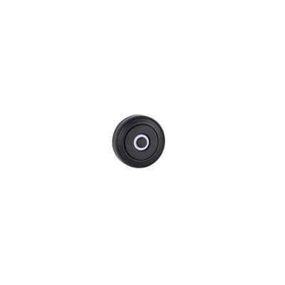 Craftmade Surface Mount LED Lighted Push Button, Round LED Halo Light - Flat Black by Craftmade