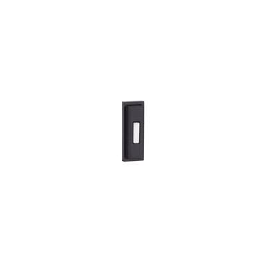 Craftmade Surface Mount LED Lighted Push Button, Beveled Rectangle - Flat Black by Craftmade