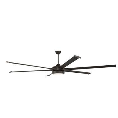 Prost 102'' 6-Blade Indoor/Outdoor (Damp) Ceiling Fan in Espresso w/ Espresso Blades; Light Kit Included (optional) by Craftmade