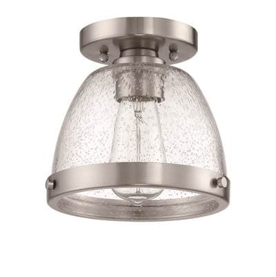 Craftmade Lodie 1 Light 9.5'' Flushmount - Brushed Polished Nickel