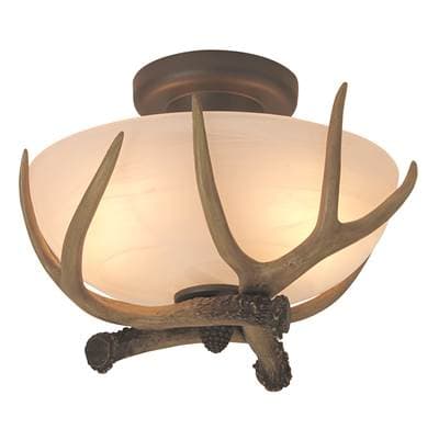 Craftmade Antler 2 Light Semi Flush - European Bronze by Craftmade