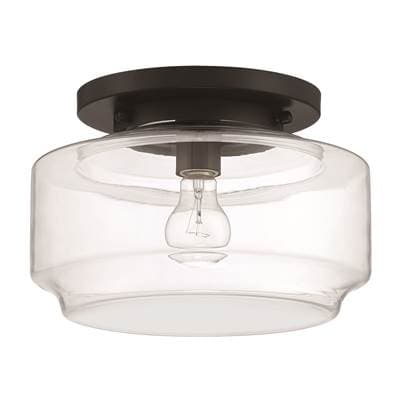 Craftmade Peri 1 Light 12'' Flushmount - Flat Black