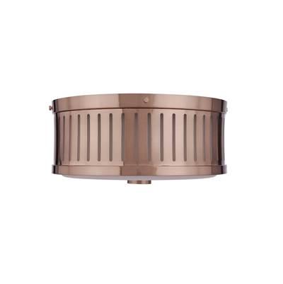 Livingston 3 Light Flushmount in Satin Brass by Craftmade