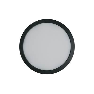 Slim Line II 9'' LED Pancake Flushmount in Flat Black, 5CCT Selectable 2700-5000K by Craftmade