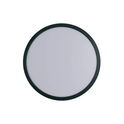 Slim Line II 15'' LED Pancake Flushmount in Flat Black, 5CCT Selectable 2700-5000K by Craftmade