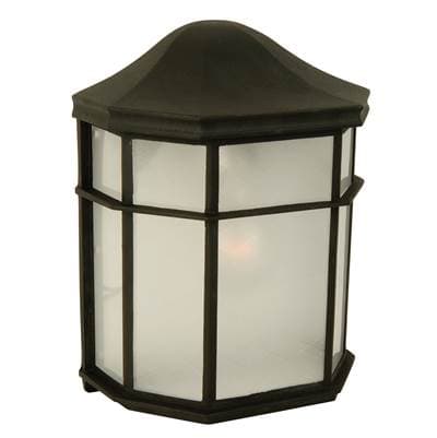 Craftmade Contractor's 1 Light Small Outdoor Wall Mount - Textured Black by Craftmade