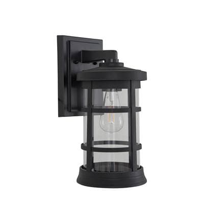 Craftmade Resilience 1 Light Medium Outdoor Wall Lantern in Textured Black, Clear Lens - Textured... by Craftmade