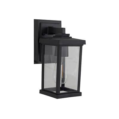 Craftmade Resilience 1 Light Small Outdoor Wall Lantern in Textured Black, Clear Lens - Textured... by Craftmade