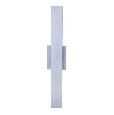 Craftmade Rens 1 Light Large Outdoor LED Wall Lantern in - Brushed Aluminum