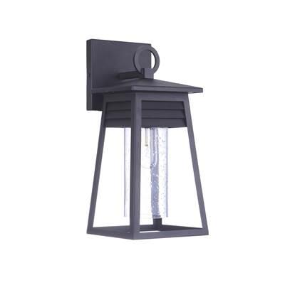 Becca 1 Light Small Outdoor Wall Lantern in Textured Black