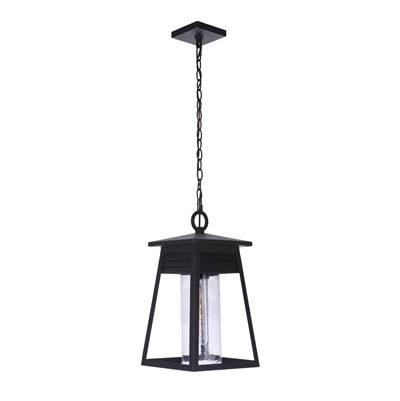 Becca 1 Light Large Outdoor Pendant in Textured Black by Craftmade