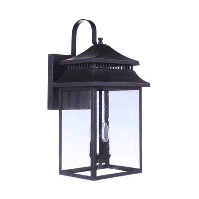 Craftmade Crossbend 3 Light Extra Large Outdoor Wall Lantern - Dark Bronze Gilded by Craftmade