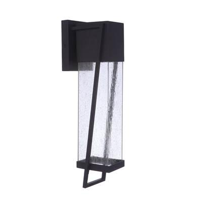 Bryce 1 Light Large Outdoor LED Wall Lantern in Midnight by Craftmade