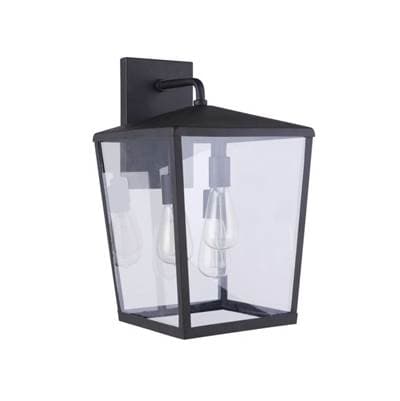 Craftmade Olsen 3 Light Large Outdoor Wall Lantern in - Midnight by Craftmade