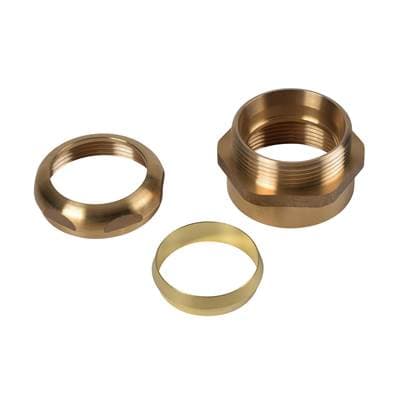 Dearborn Brass 1-1/2 In. Female Waste Conn W/stop Brass Nut by Dearborn Brass