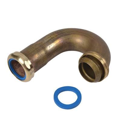 Dearborn Brass Sink J-bend 1.5 17 Gauge Gj Brass Nut, Unfinished