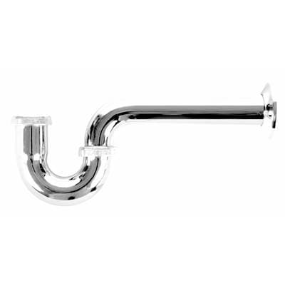 Dearborn Brass P-trap 1.5, 17 Gauge Ground Joint W/brass Nut 15 in Bend