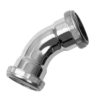 Dearborn Brass 1-1/2 45 Degree Slip Joint Elbow Chrome, 20 Gauge by Dearborn Brass