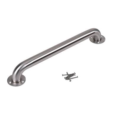 Dearborn Brass Grab Bar 1-1/2 X 18 Ss W/exposed Flange - Stainless Steel