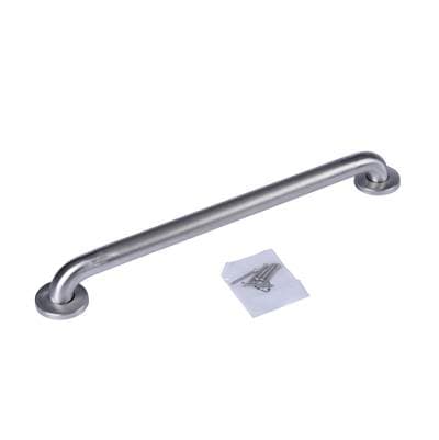 Dearborn Brass Grab Bar 1-1/2 X 24 Ss W/concealed Flange Peened - Stainless Steel by Dearborn Brass