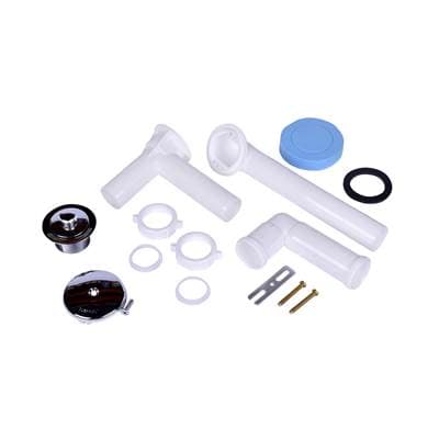 Dearborn Brass W O Full Kit White Plastic Tubular Uni-lift Chro Direct Dr - Chrome