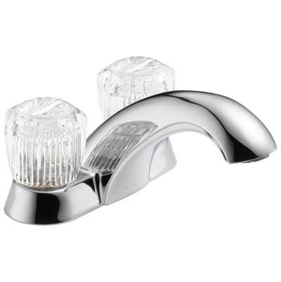 Delta Faucet Classic Two Handle Centerset Bathroom Faucet - Chrome