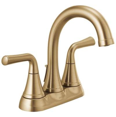 Delta Faucet KayraE Two Handle Centerset Bathroom Faucet - Champagne Bronze