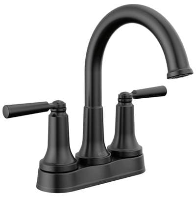 Delta Faucet SaylorE Two Handle Centerset Bathroom Faucet - Matte Black