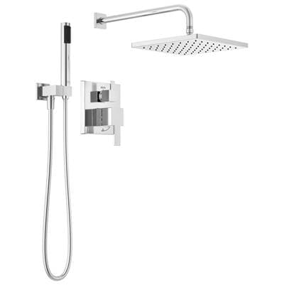 Delta Faucet ModernE Monitor 14 Series Shower with Raincan, Hand Shower & Rough Valve - Chrome